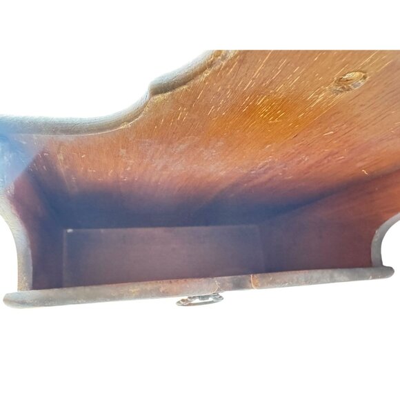 Antique Wooden Colonial Style Wooden Wall Letter Organizer - Picture 8 of 10